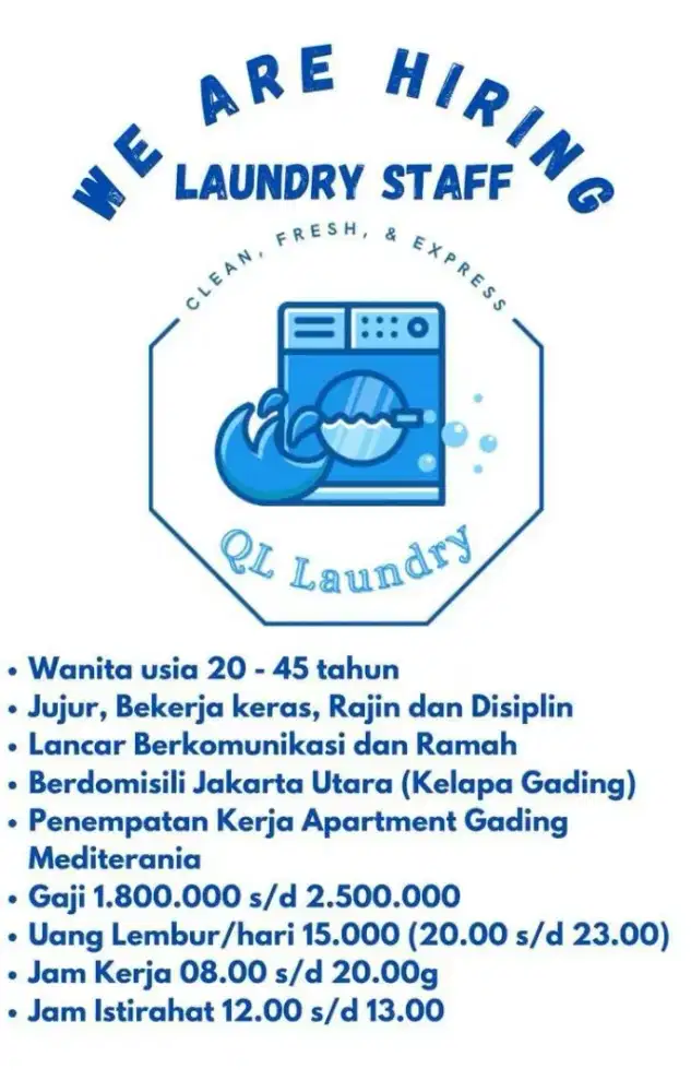 Karyawan laundry