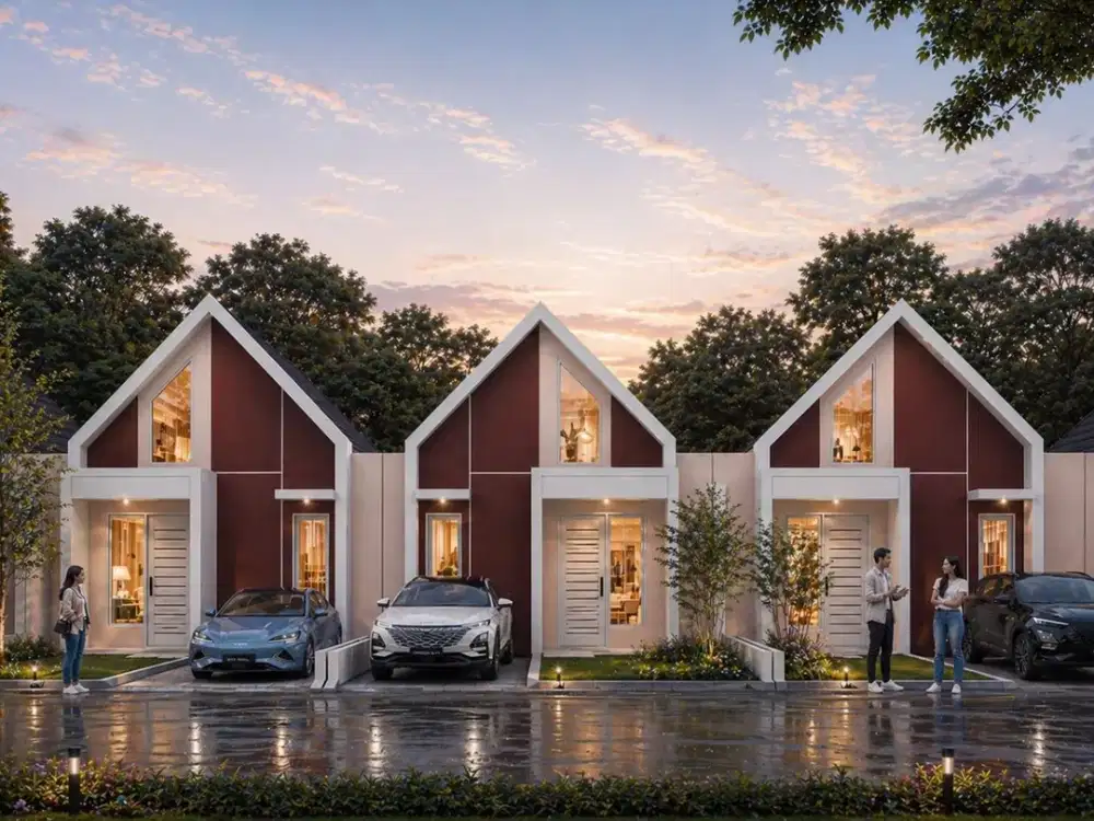 Rumah Scandinavian Lahan Luas 84 m², Dekat Stasiun Citayam