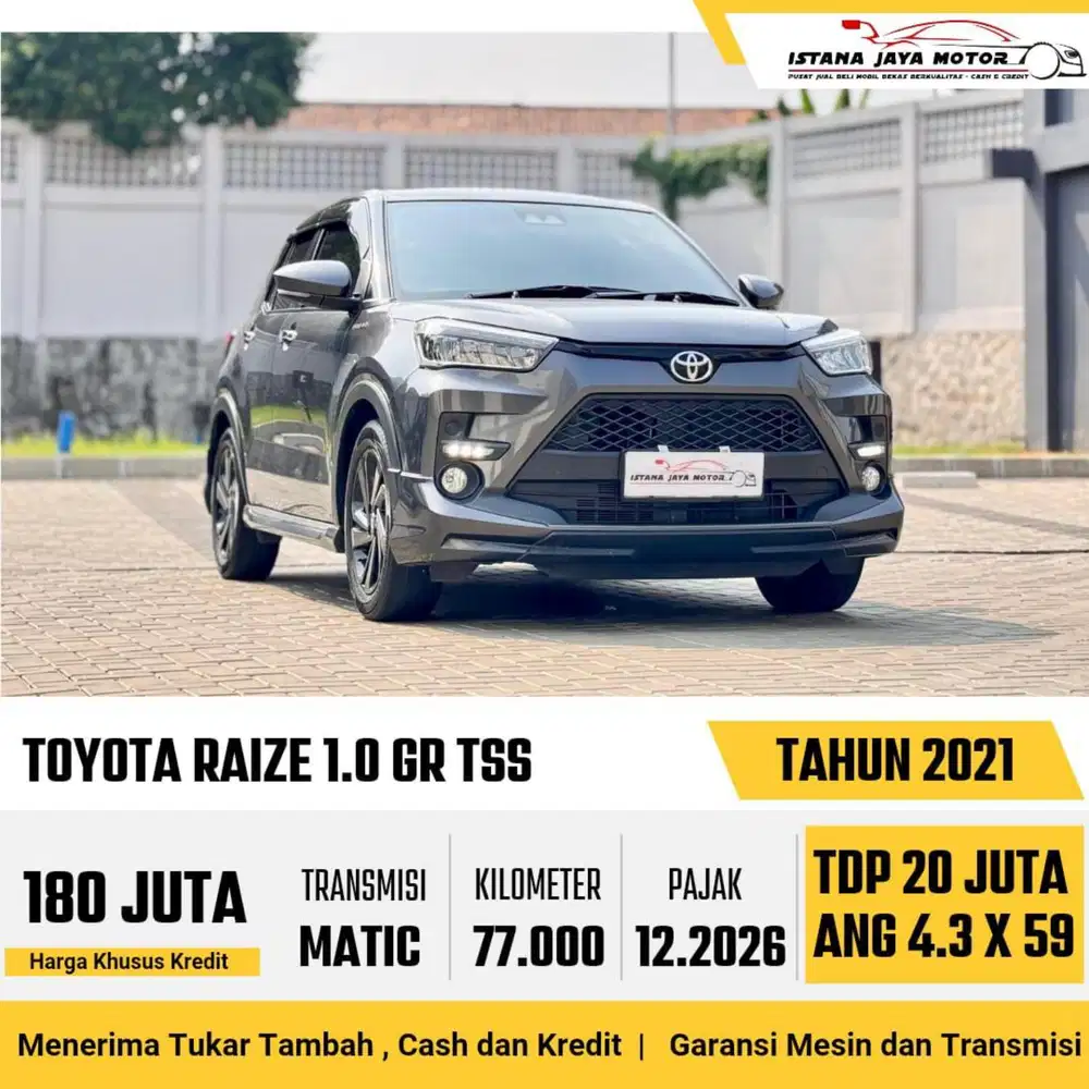 Toyota Raize 1.0 GR sport at 2021