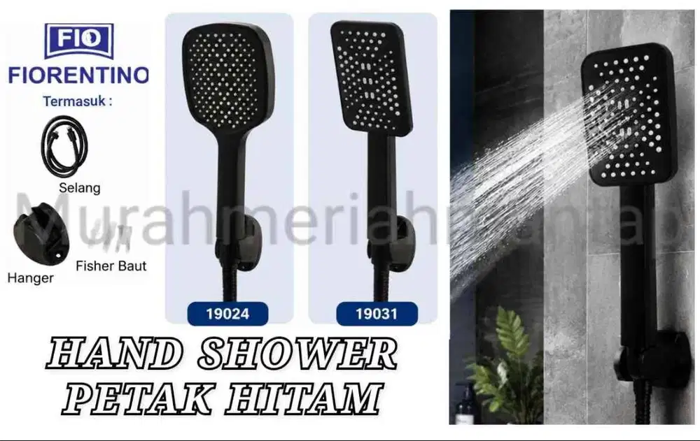 SHOWER MANDI / HAND SHOWER HITAM HS 19024 & HS 19031 / H