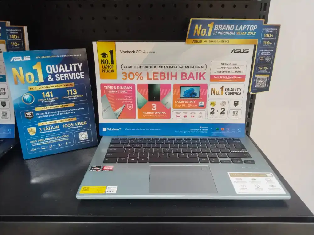 Ready Laptop Asus Vivobook Go 14 Promo cicilan bunga 0% d KLA Komputer