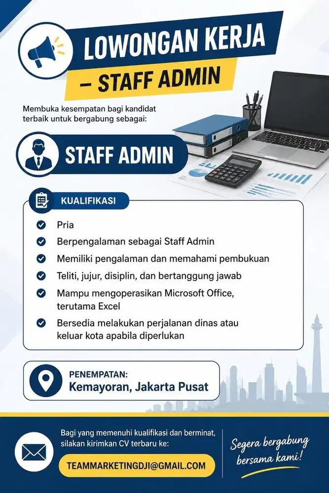 Loker Admin & Marketing