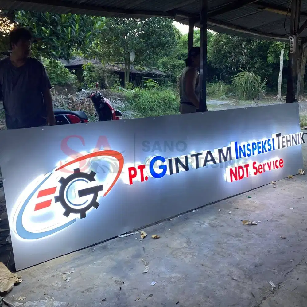 Huruf Timbul Full Akrilik Lampu