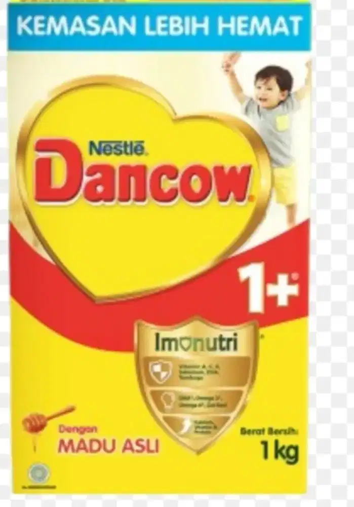 Dancow 1+ madu 1kg ada 3 box