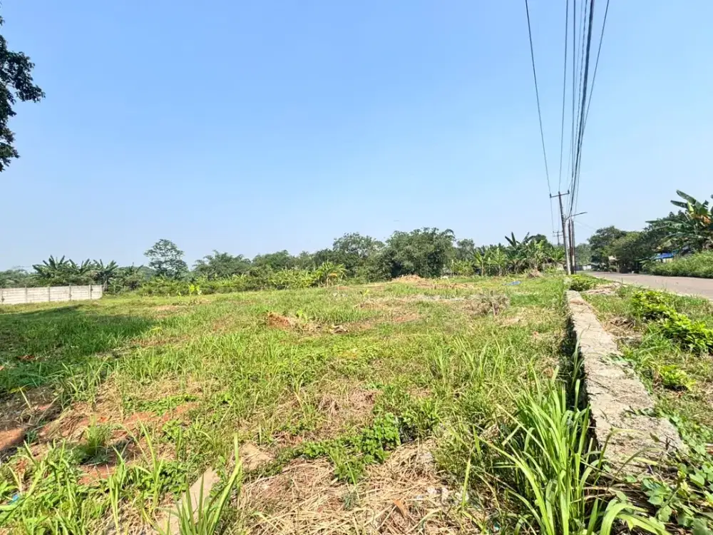 Tanah SHM Cisauk Murah Strategis Pinggir Jalan - Cocok Invest/Hunian - Dekat Stasiun Jatake