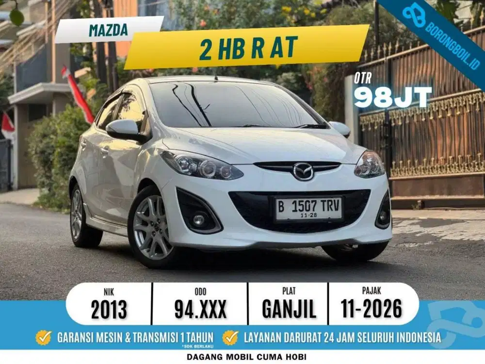 Mazda 2 R Hatchback AT 2013 Crystal White Pearl Mica