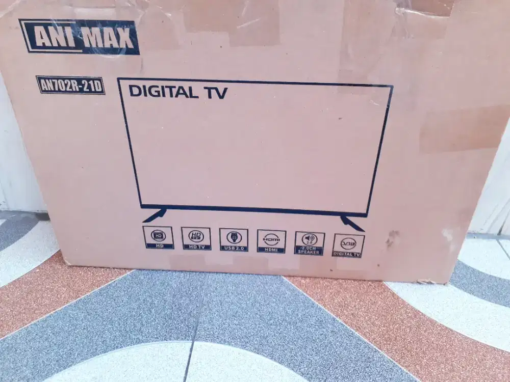 TV LED ANIMAX 21IN DIGITAL KONDISI NORMAL SIAP PAKAI [S6]