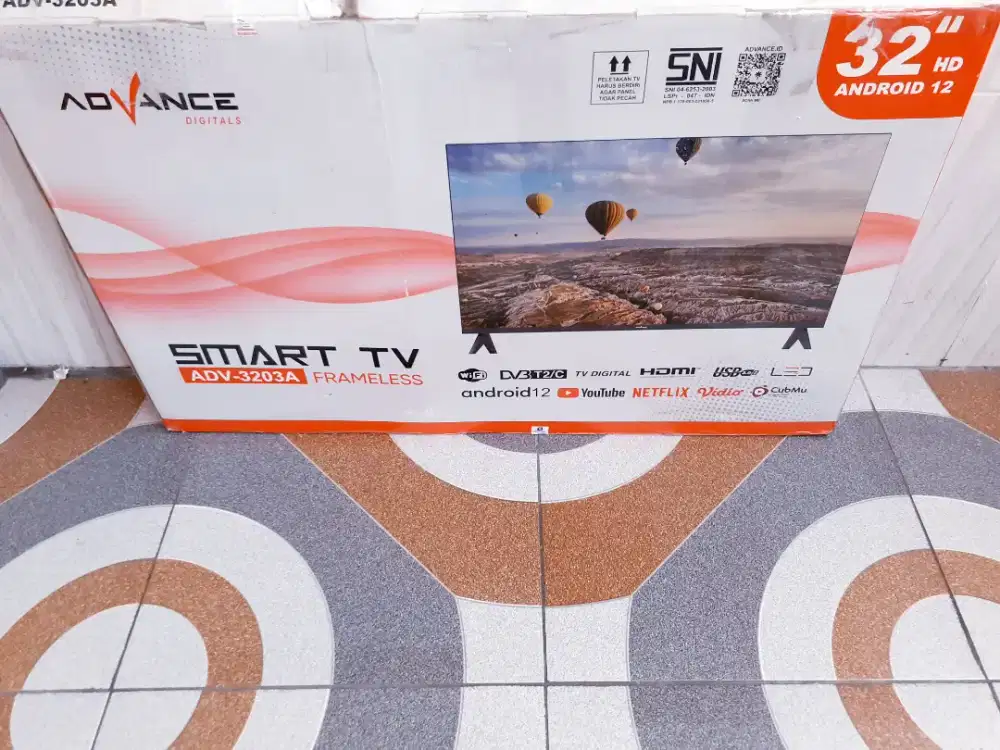 TV LED ANDROID ADVANCE 32IN DIGITAL NETFLIK YOUTUBE GARANSI [S6]