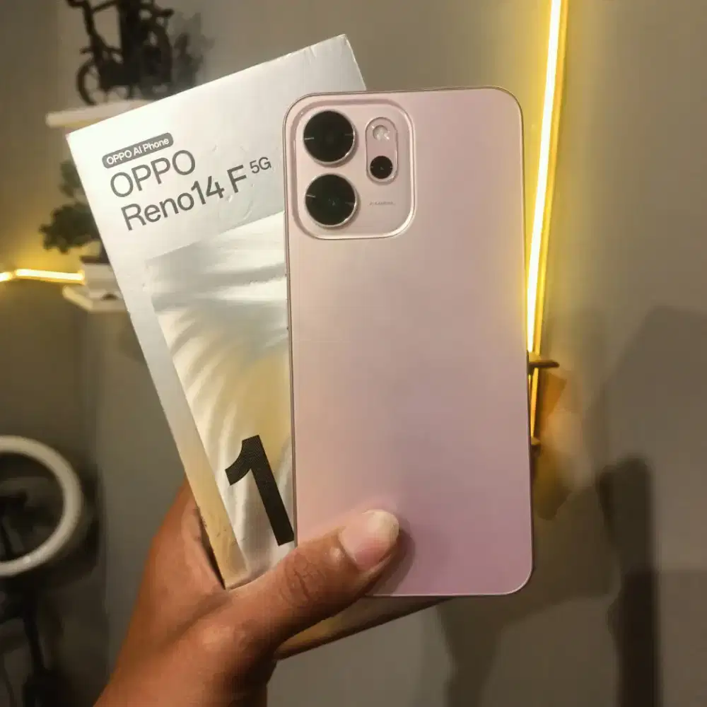 Oppo Reno 14F 5G (8/256), Lengkap Fullset Minus Pemakaian Saja