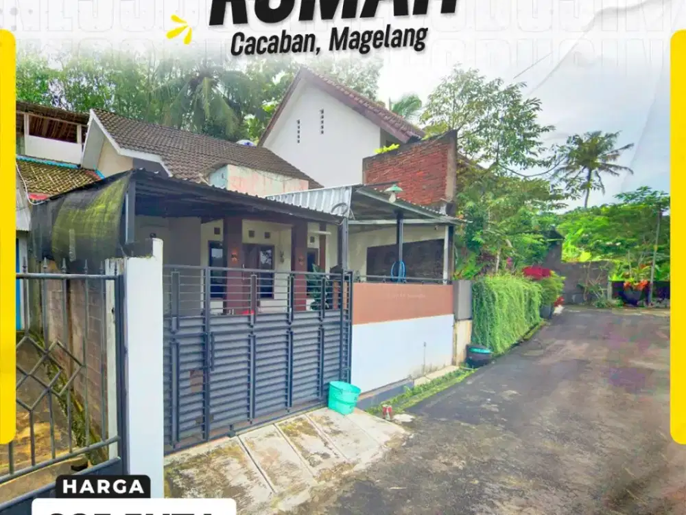 DIJUAL RUMAH FULL FURNISHED SIAP HUNI DI CACABAN, MAGELANG
