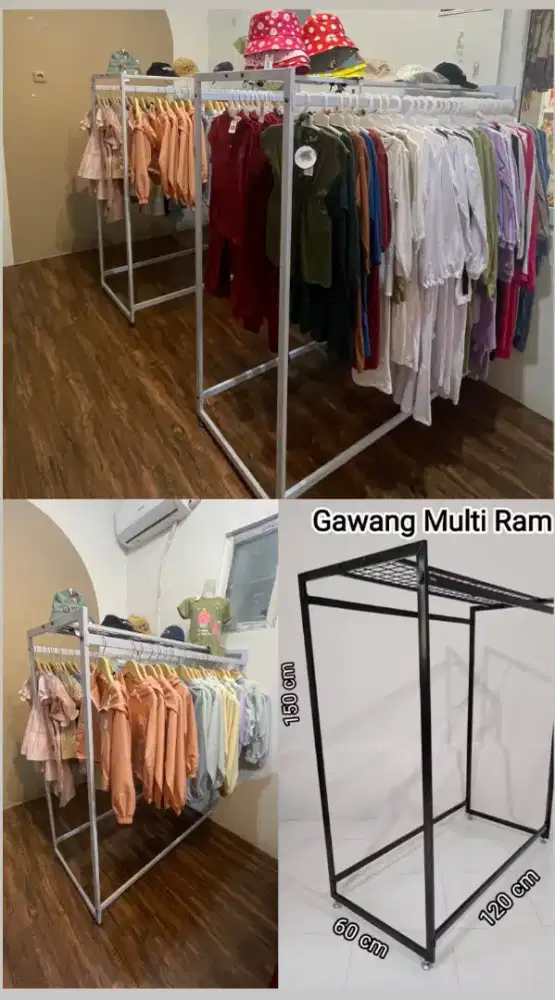 RAK DISPLAY BAJU KOKOH MURAH