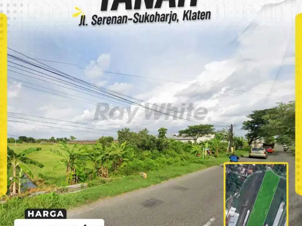 Dijual Tanah Zona Industri Strategis di Juwiring, Klaten
