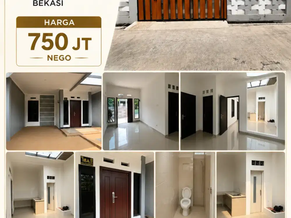 DIJUAL RUMAH BARU, SHM, KUALITAS BANGUNAN BAGUS TOP