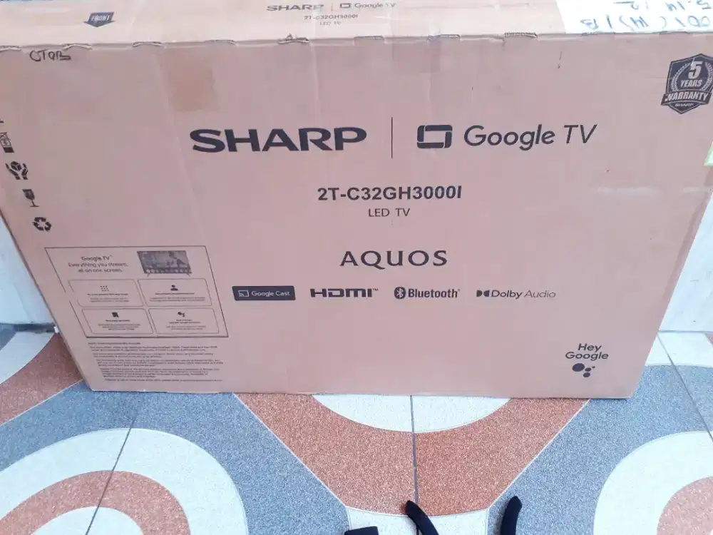 TV LED ANDROID GOOGLE SHARP 32IN DIGITAL NETFLIK YOUTUBE GARANSI [S6]