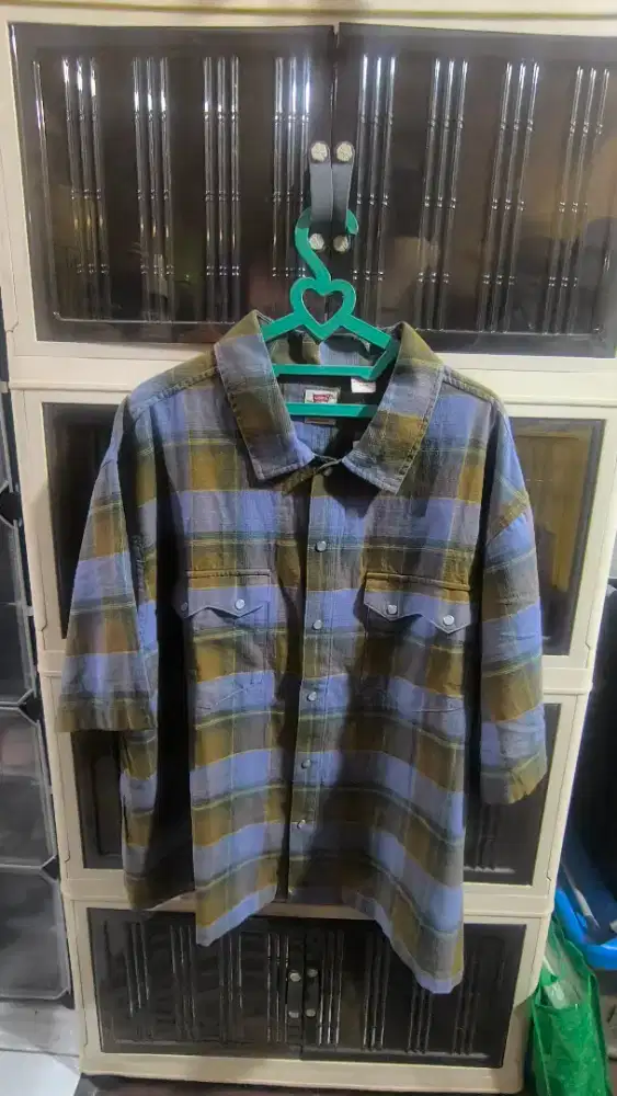 Authentic Kemeja LEVIS Short-Sleeve Boxy Western Shirt