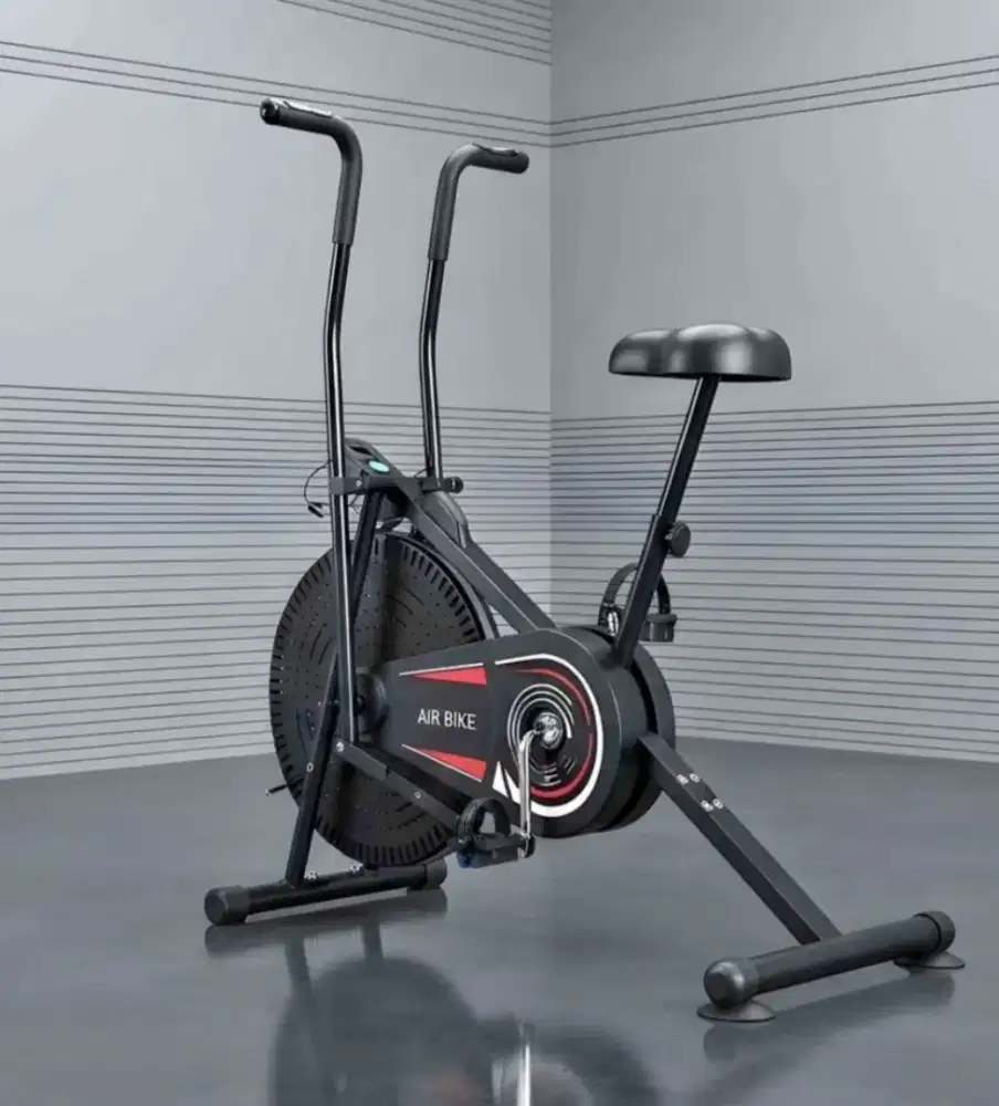 SEPEDA STATIS OLAH RAGA AIR BIKE 2 GERAKAN TANGAN DAN KAKI