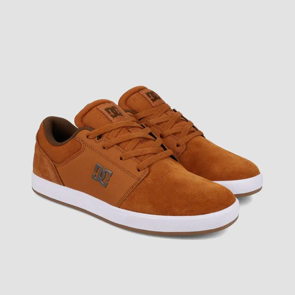 Sepatu DC Crisis 2 Brown White Leather Original