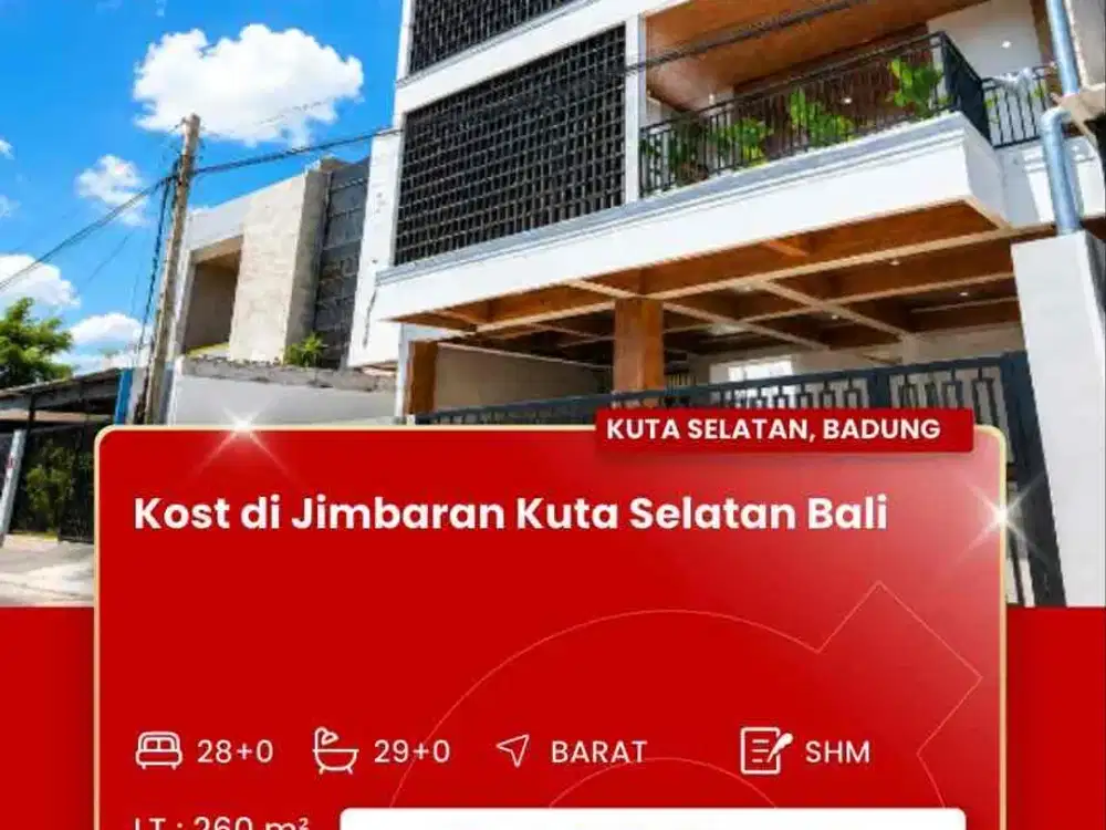 DIJUAL KOST DAERAH JIMBARAN BALI