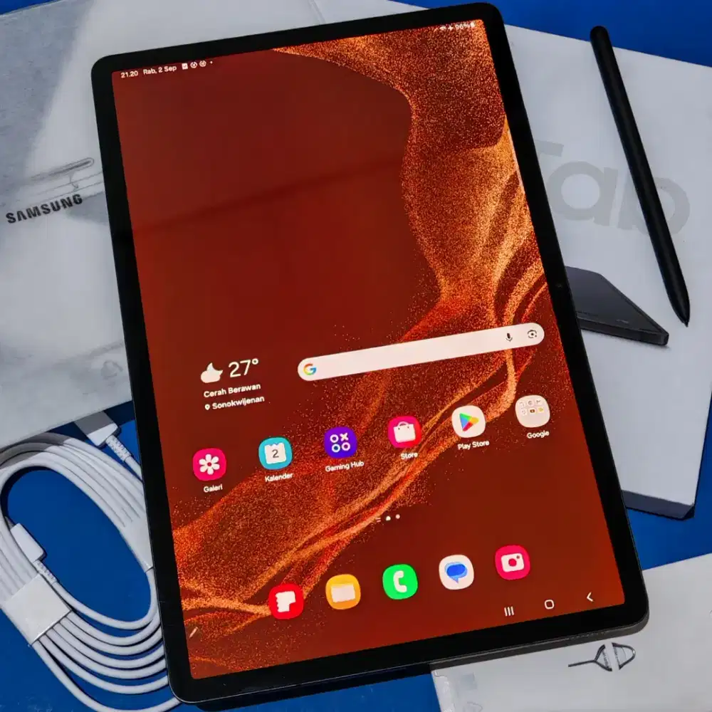 Samsung Galaxy Tab S8 plus 5G Graphite 8/256 Fullset ex resmi SEIN