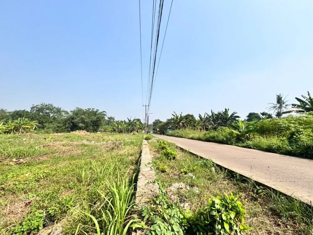 Tanah SHM Cisauk Murah Strategis Pinggir Jalan - Cocok Invest/Hunian - Dekat Stasiun Jatake & Tol Legok