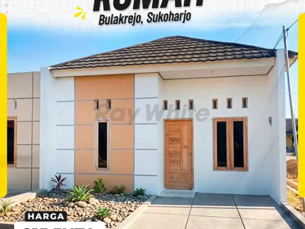 DIJUAL RUMAH MINIMALIS MODERN SIAP HUNI DI BULAKREJO, SUKOHARJO