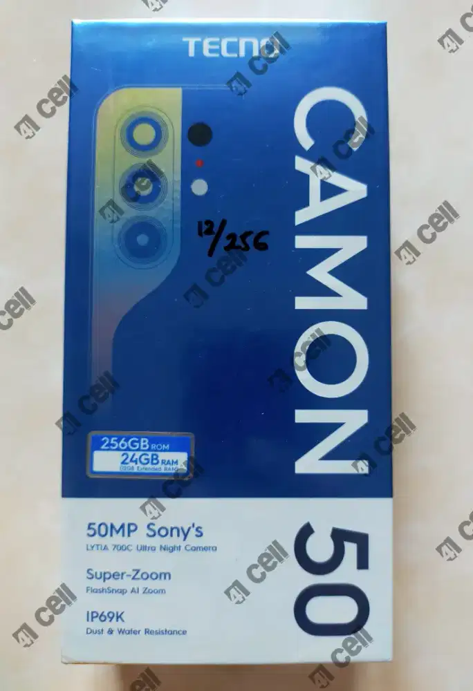 Tecno camon 50 ram 12+12/256 100% baru Termurah