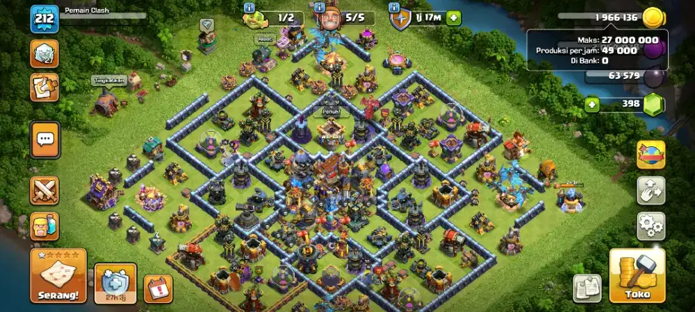COC TH 18 BARU NAIK TH