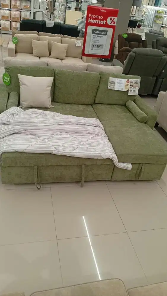 Sofa sleeper green markus