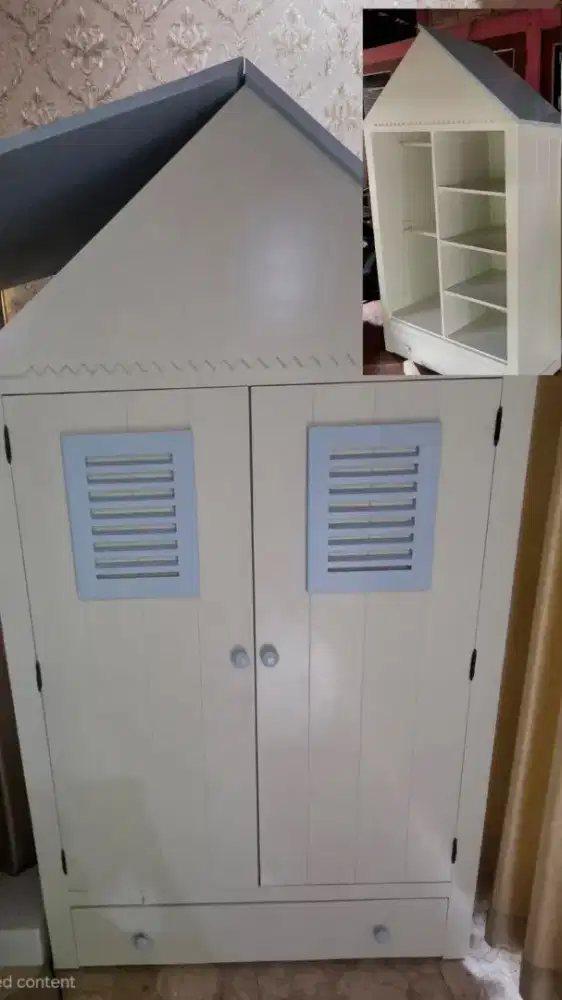 Dijual murah 1 set baby crib & wardrobe karena pindahan ke luar negeri