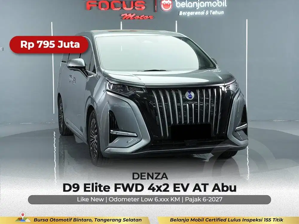 [ KM LOW 6RB ] Denza D9 D 9 Elite FWD 4x2 EV AT Abu 2024/2025/2026