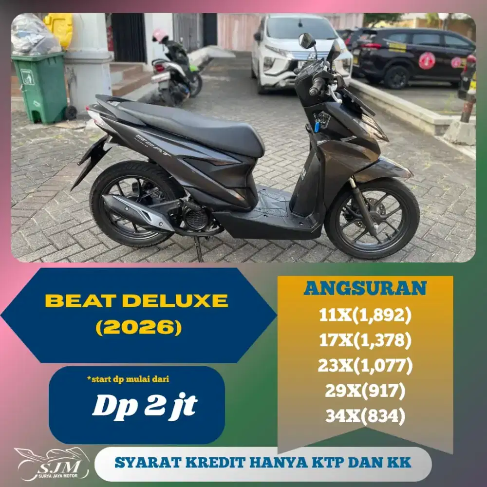 HONDA BEAT DELUXE 2026 CASH & KREDIT