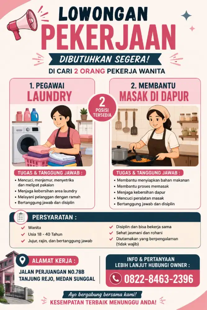 Di butuhkan segera