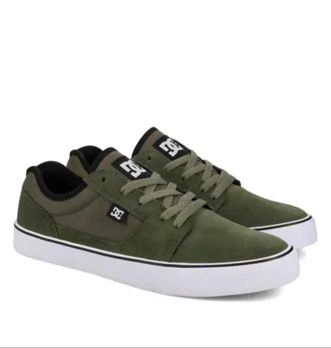 Sepatu DC Tonik Green Leather Original