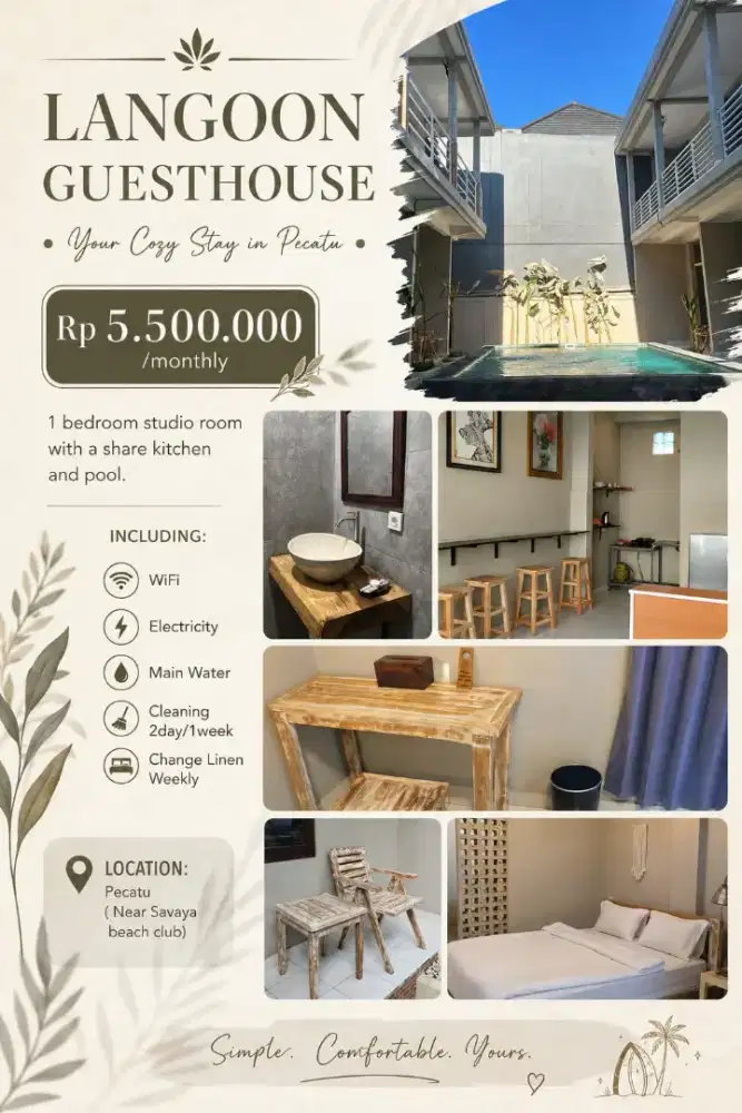LANGOON HOUSE DISEWAKAN