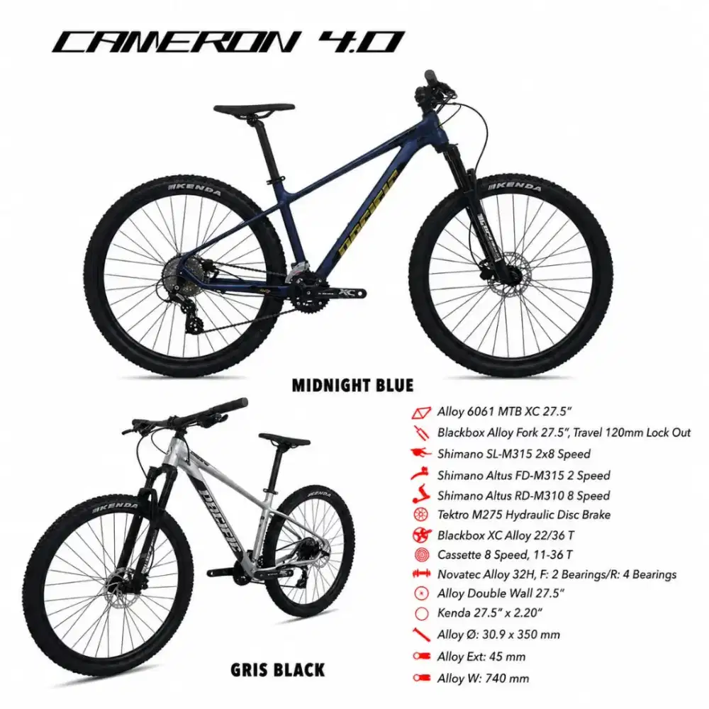 CAMERON 4.0 — MTB TANGGUH, GAYA MAKSIMAL, SIAP DIAJAK BERPETUALANG