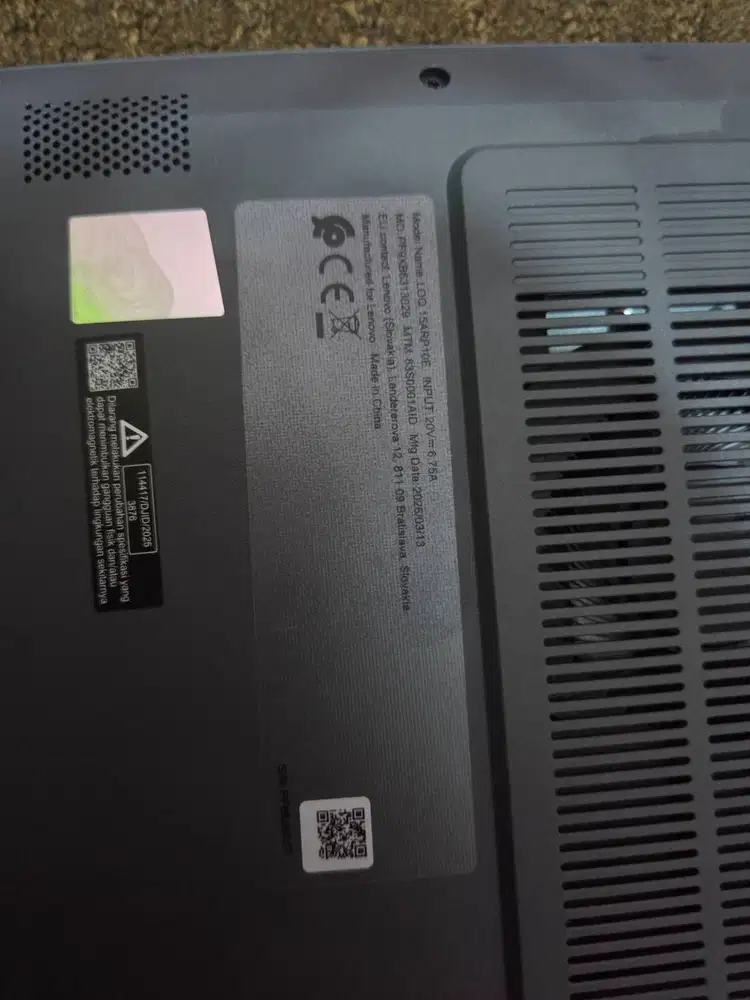 Laptop loq 15arpe10e