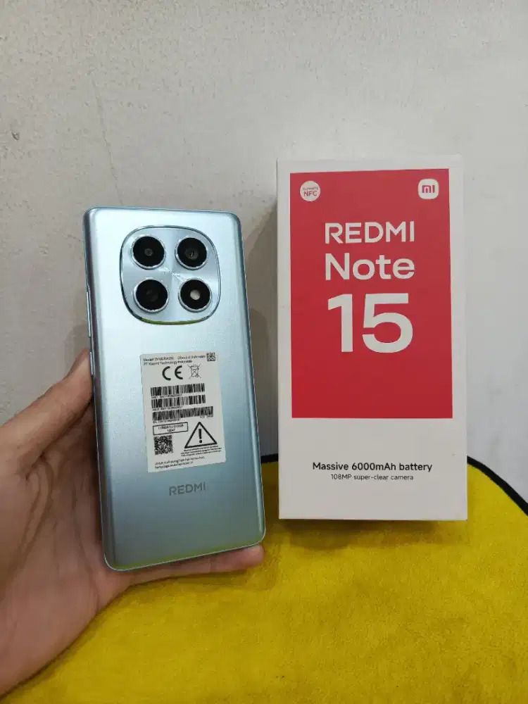 Xiaomi Redmi Note 15 8/256 Garansi Panjang,mulus seperti baru, Fullset