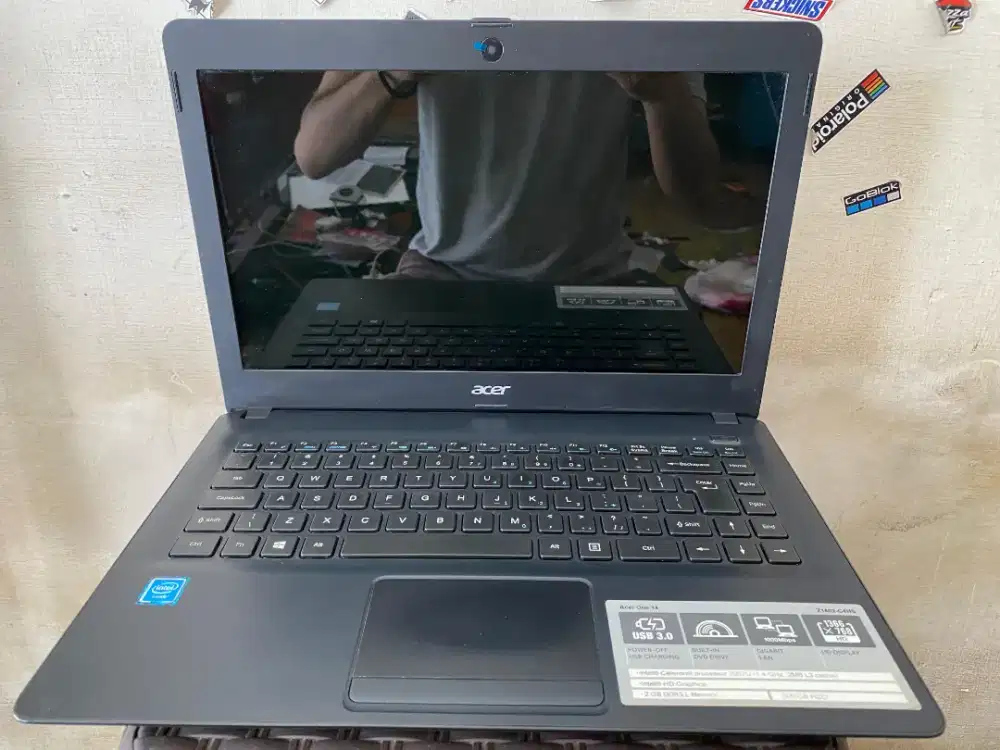 JUAL LAPTOP ACER Z1402 INTEL N2957U RAM2GB HDD500GB WIN 10 ORI