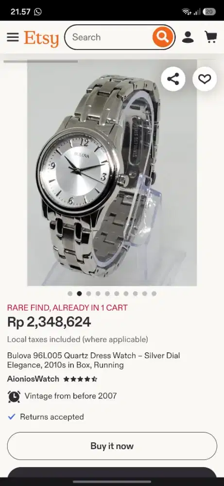 Jam tangan balova import canada ori 100%
