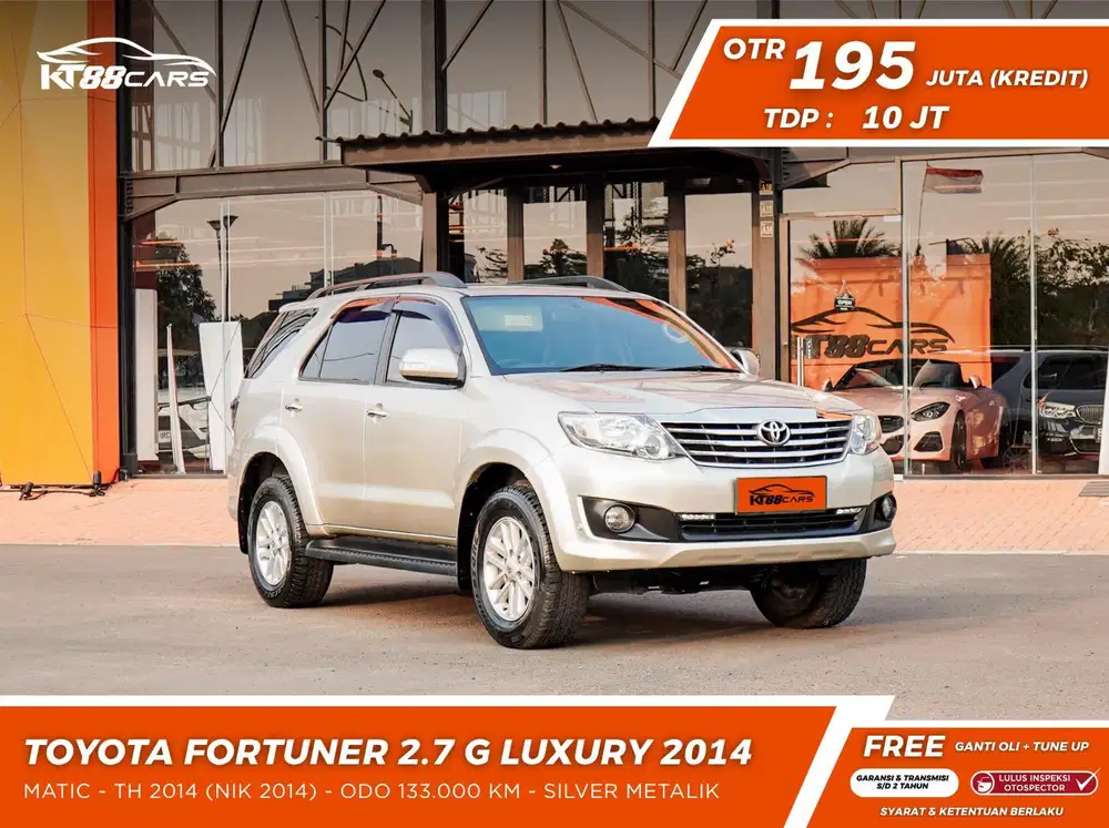 [BERGARANSI] TOYOTA FORTUNER 2.7 G LUXURY BENSIN TAHUN 2014 PAJAK ON