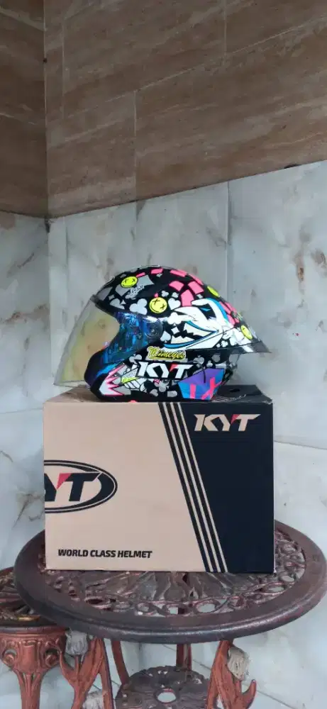 Helm KYT TTR Jet Riccardo Rossi Size L Fullset No Minus