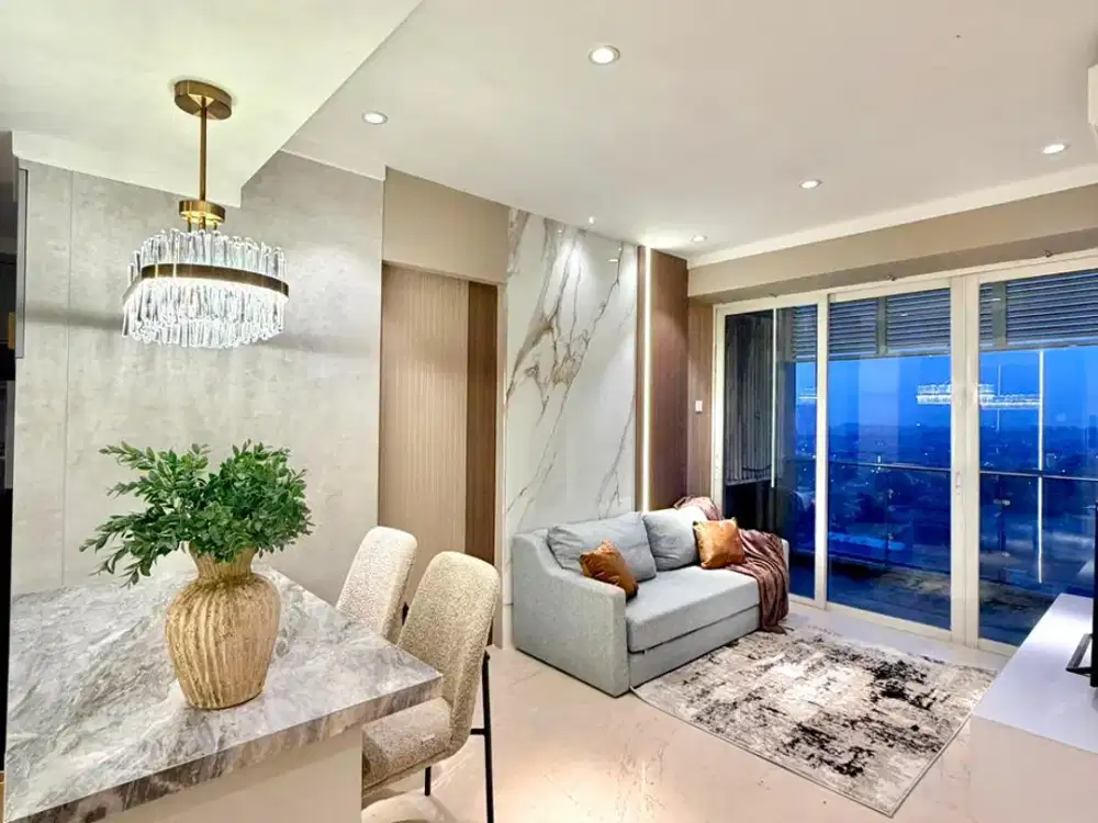 Termurah Apartemen 2 BR Furnish Landmark Residence Bandung Strategis Dekat Paskal 23