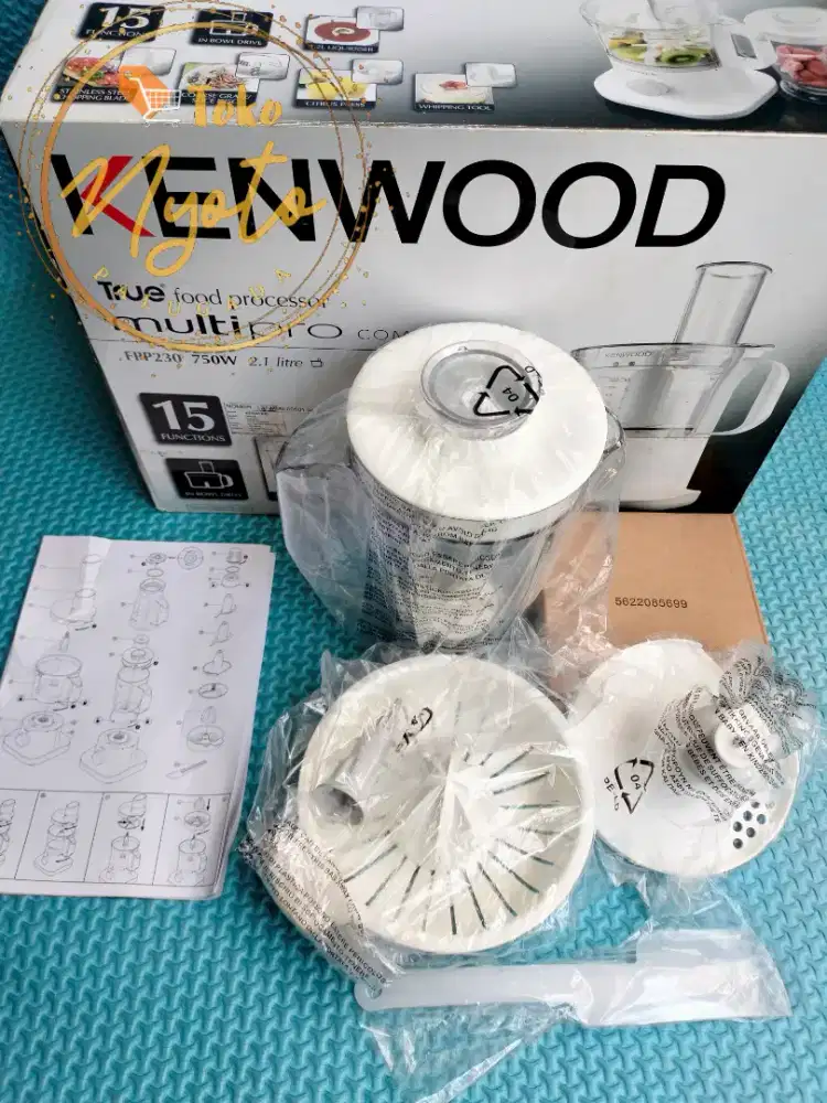 Perlengkapan mesin Kenwood Multipro Compact FPP230 kondisi masih baru