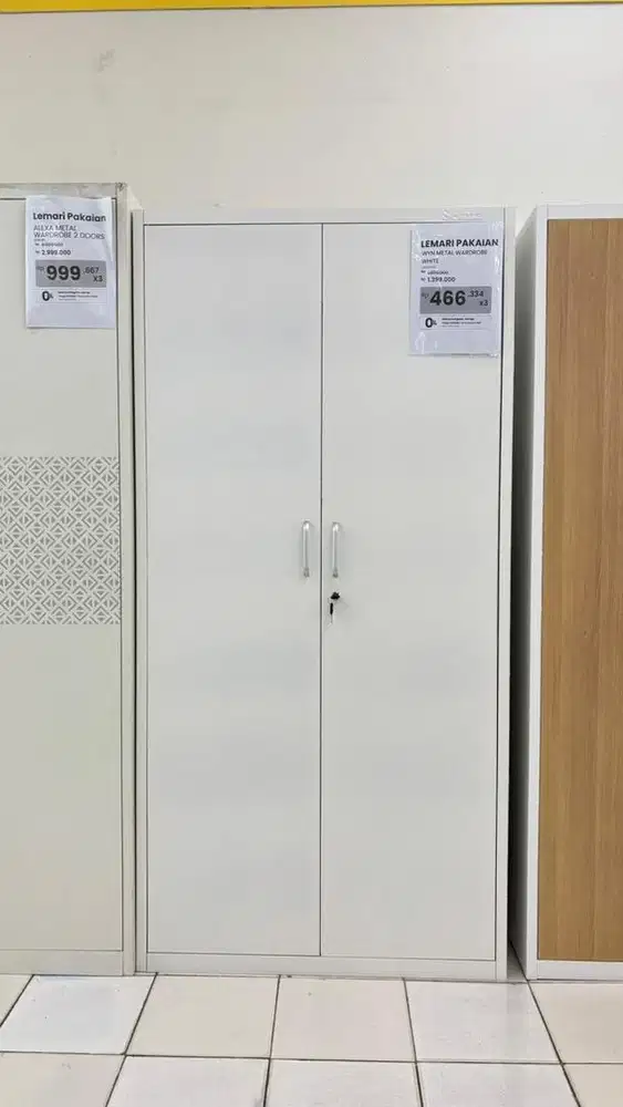 Promo Lemari Pakaian Metal 2 Pintu Bekasi | Cocok untuk Rumah & Kost