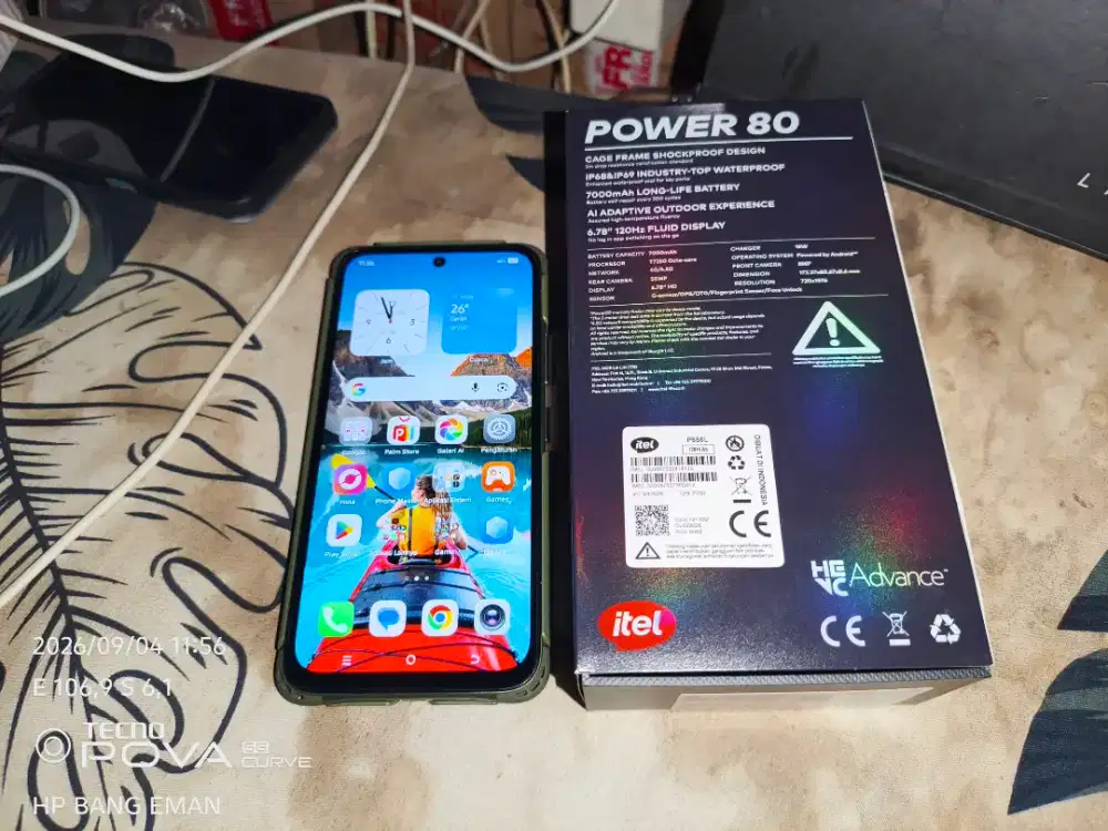 Dijual cepat itel power 80 4+4/128