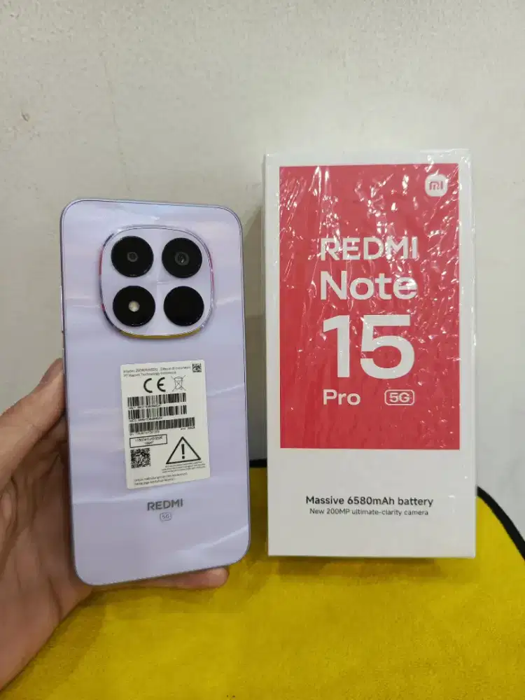 Xiaomi Redmi Note 15 Pro 5G 8/256 garansi panjang, mulus seperti baru