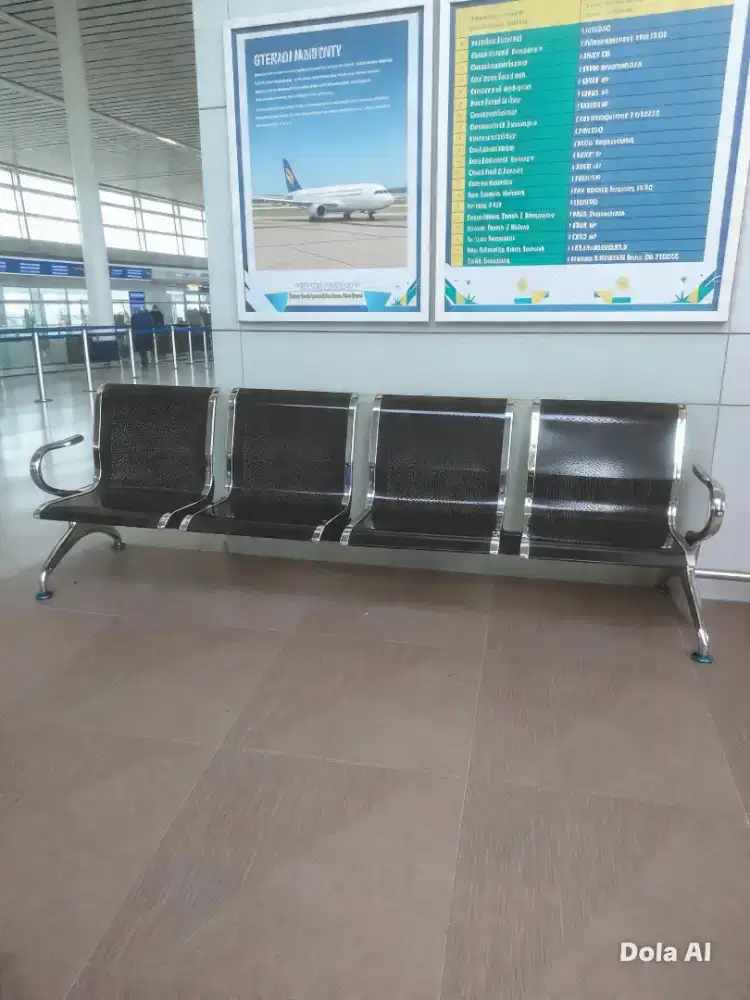 Kursi Tunggu Stainless 4 Dudukan