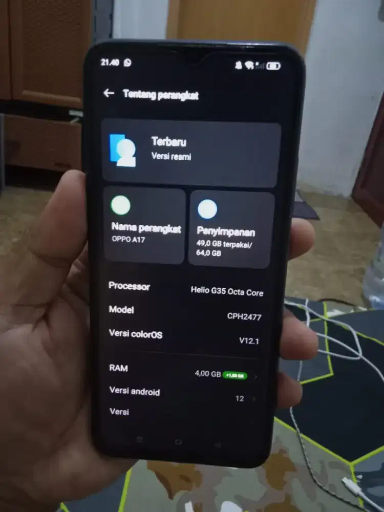 Oppo a17 4/64gb mulus no minus
