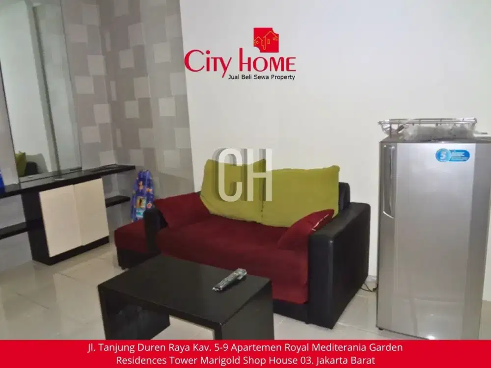 Disewakan Apartemen 2 BR Furnished di Mediterania Garden Residences 2 Tanjung Duren Jakarta Barat