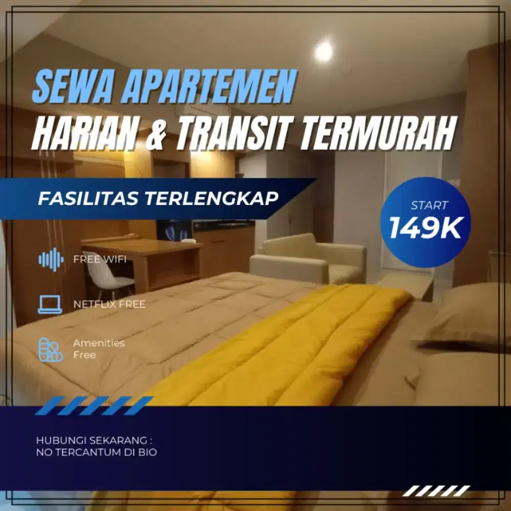 Sewa Apartemen Kalibata City Harian/Transit Termurah Jakarta Selatan